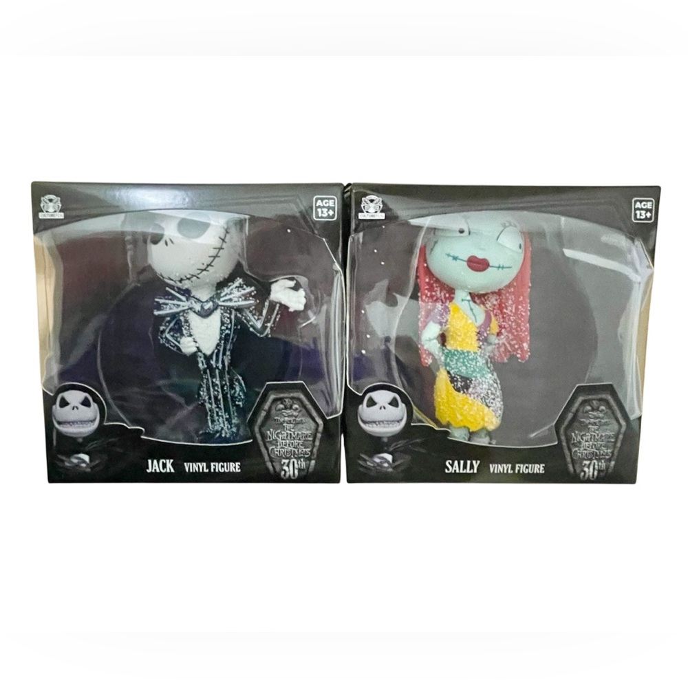 The Nightmare Before Christmas - Jack and Sally Vinyl Figures Bundle Set.